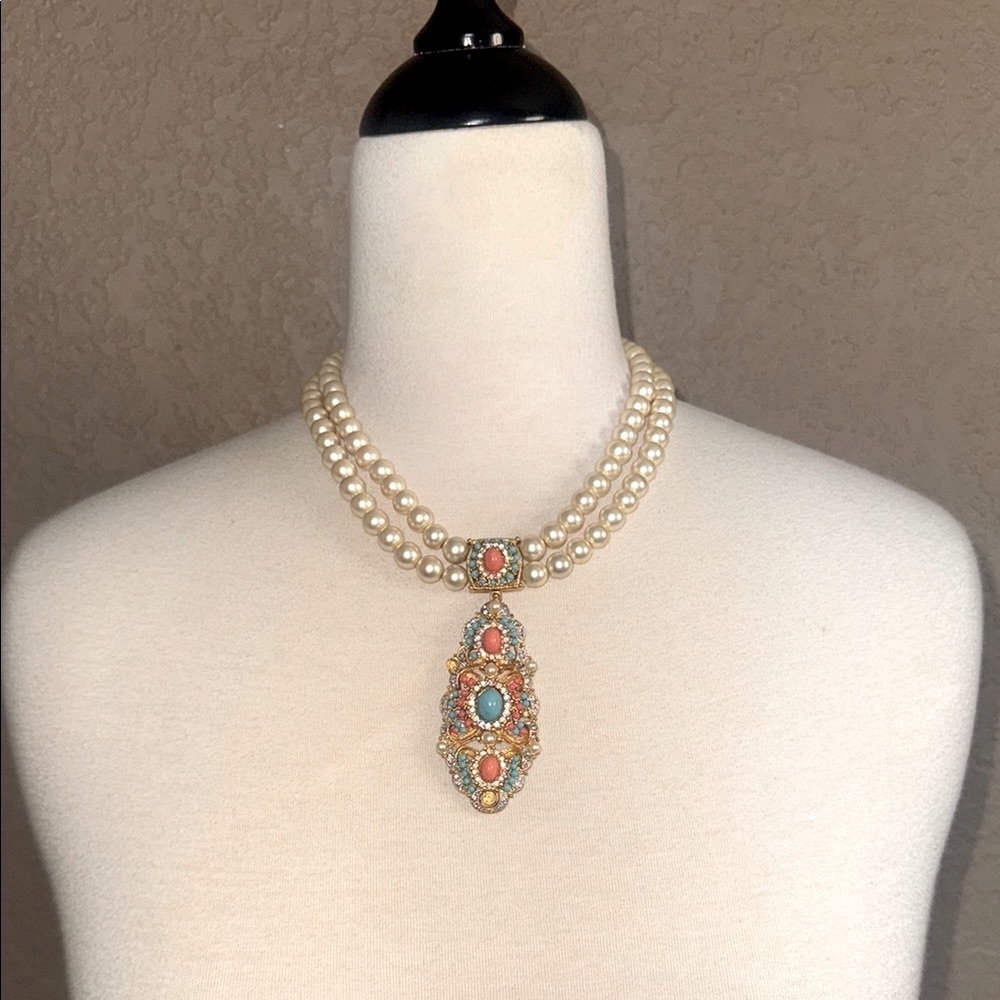 Elegant Vintage Jewels of India Moghul Necklace & Earring Set